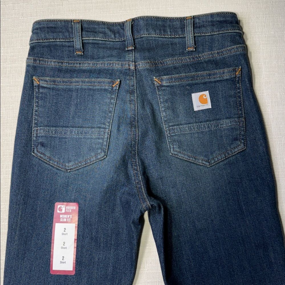 Carhartt Women's Straight Leg Jeans - Dark Blue